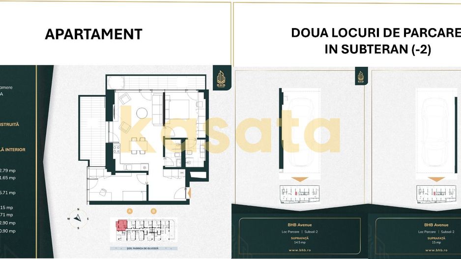 Apartament 3 camere LUX | Parcare | BHB | 400 000 + TVA - Poză 1