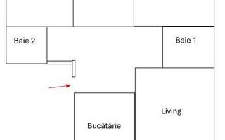 Apartament cu 4 camere decomandate, centru de cartier. - Poză 1