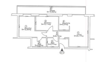 Apartament 3 camere 68 mp utili cu terasa, bloc nou, zona Borhanci - Schiță 4