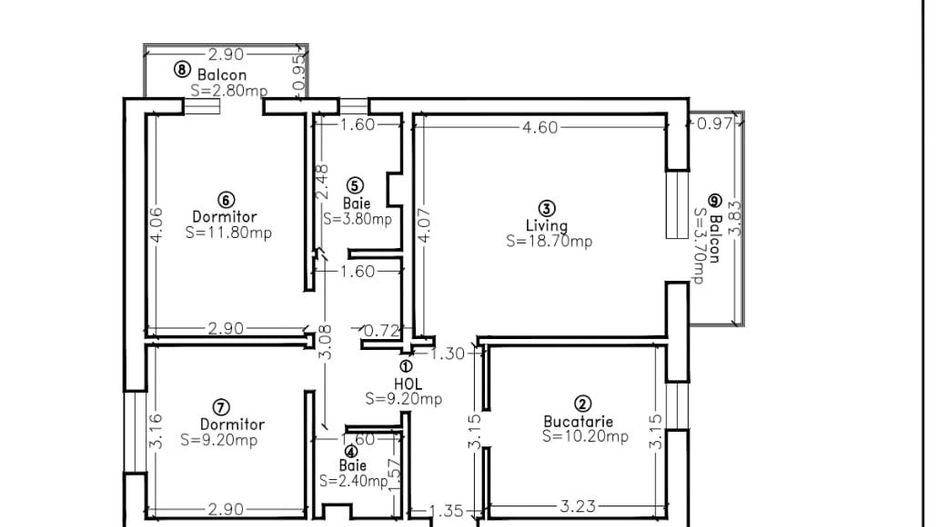 Etaj 1  Bucovina 3 camere decomandat - Poză 2