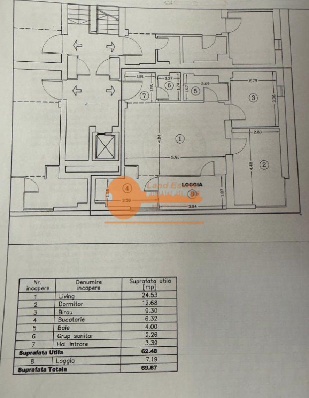 Apartament 3 camere | Calea Călărașilor | imobil 2011 - Schiță 9