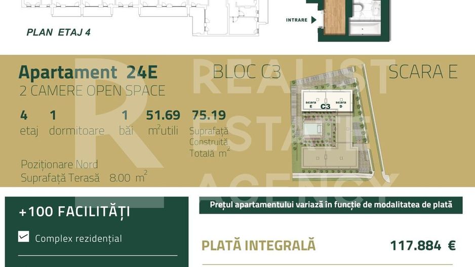 Vânzare, apartament, 2 camere, zona Torontalului, Timișoara - Schiță 8