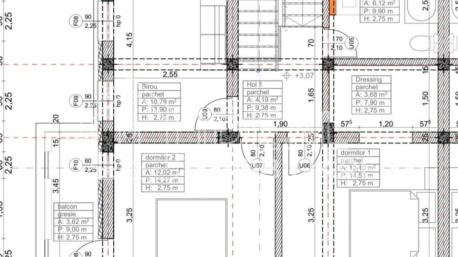 Duplex Modern cu 4 camere Mobilat si Utilat, in  Cristian - Schiță 18