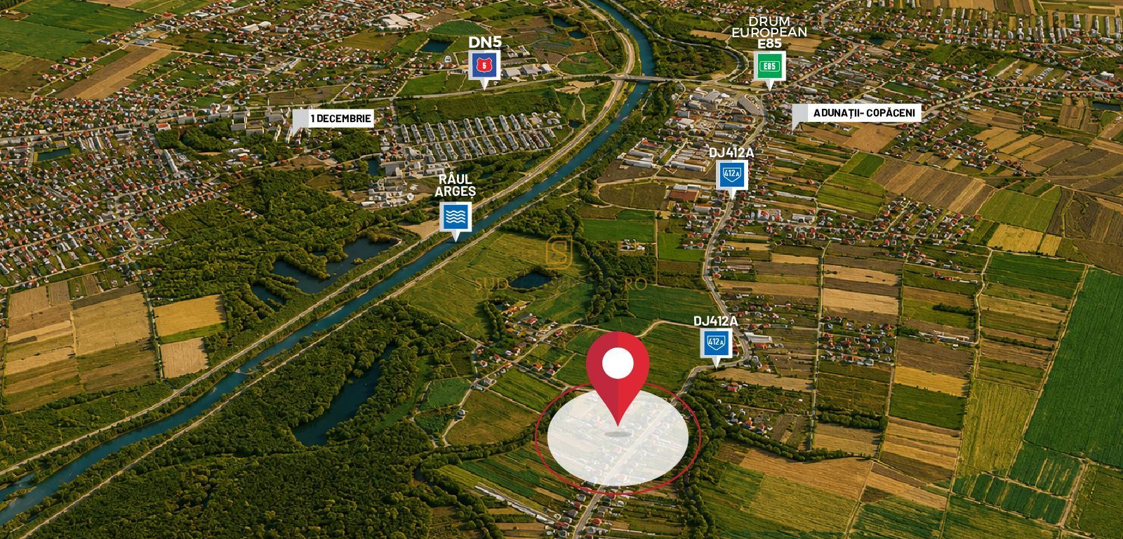 Teren intravilan – Adunatii Copaceni | 3.399 mp | Ideal investitie - Poză 11