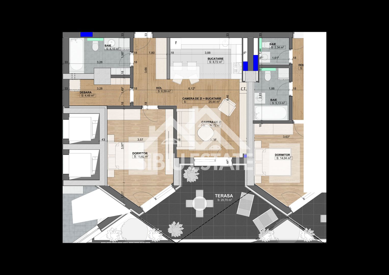 Apartament cu 2  camere-Design avangardist și confort contemporan - Poză 7