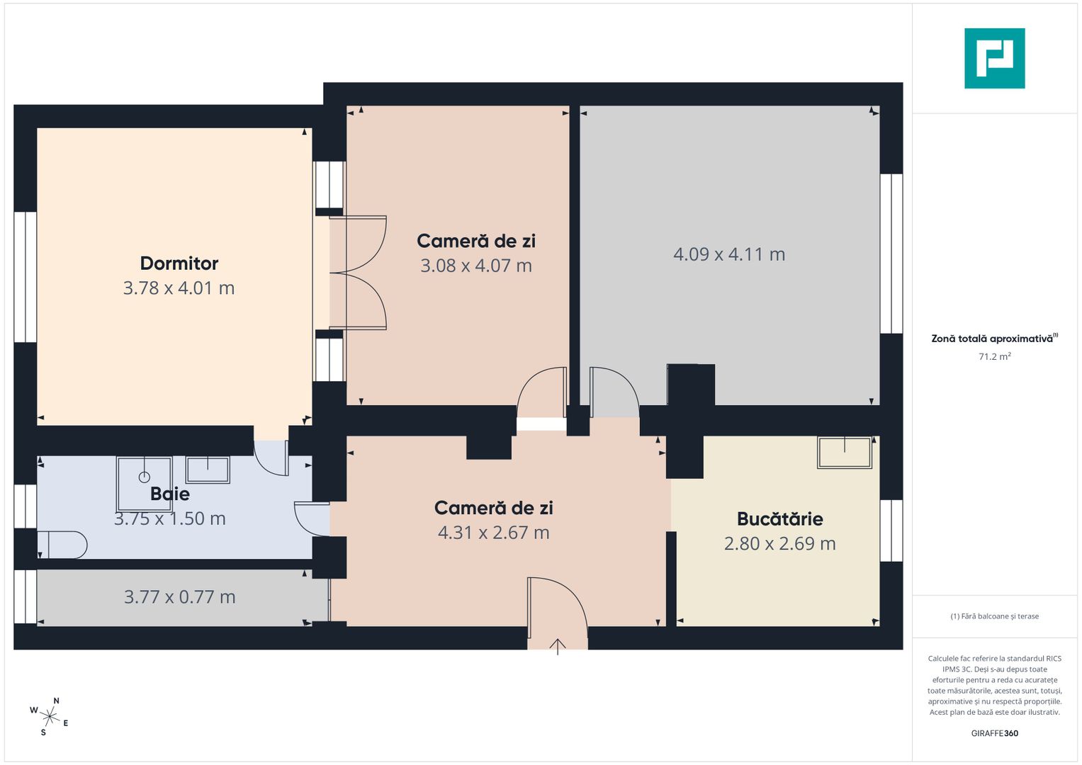 Apartament Săvârşin vizavi de intrarea la Castel - Poză 3