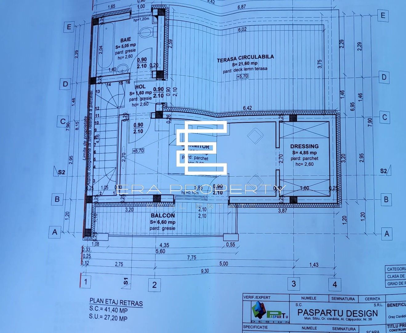 Casă modernă în Sibiu 13Omp utili – etaj retras, terase -teren 255 mp - Schiță 8