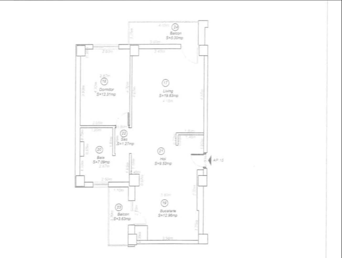 Apartament cu 2 camere de vânzare în zona Aradului - Poză 2
