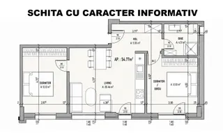 Apartament 3 camere, finisat modern, in Baciu, zona Petrom - Poză 13