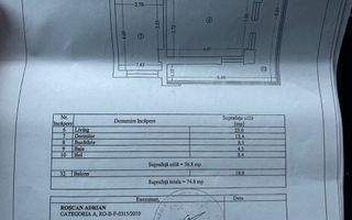 Apartament 2 camere – 56.8 mp utili 74,8 CONSTRUITI  Zona Far - Poză 9