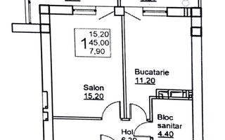 Vânzare, apartament, 1 cameră, str. Chişinău, Cricova - Poză 4