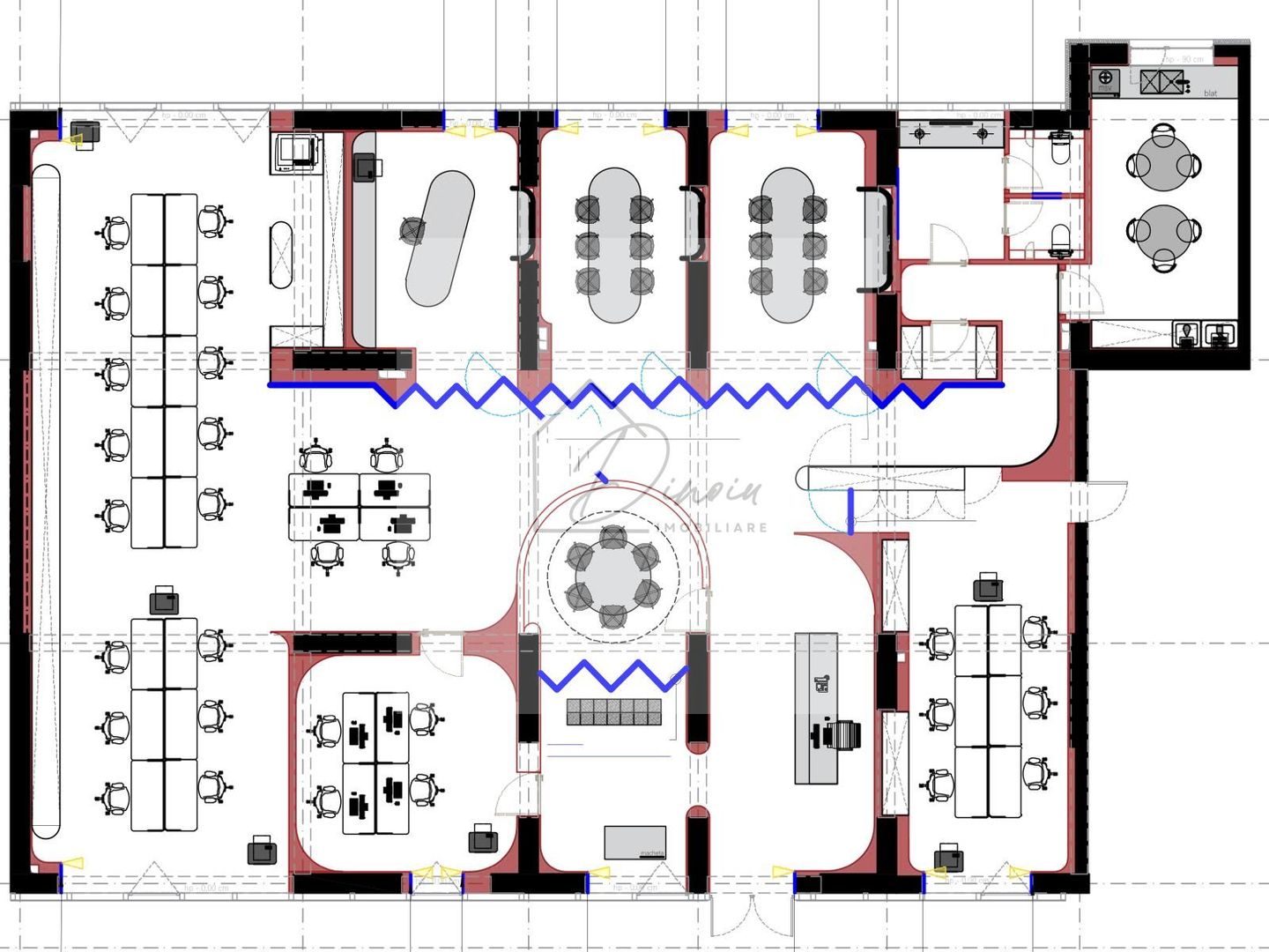 Cortina North I Spatiu de birouri de inchiriat I Mobilat si utilat LUX - Poză 3