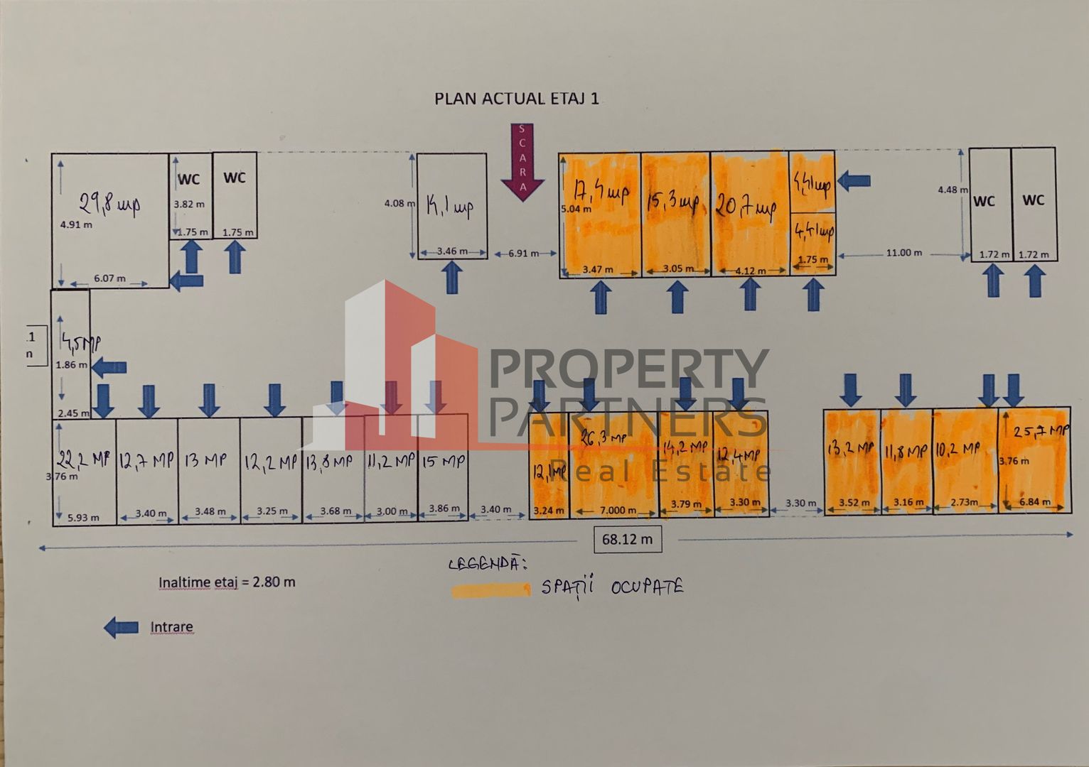 Spatii pentru birouri si depozitare, clasa A - Schiță 4
