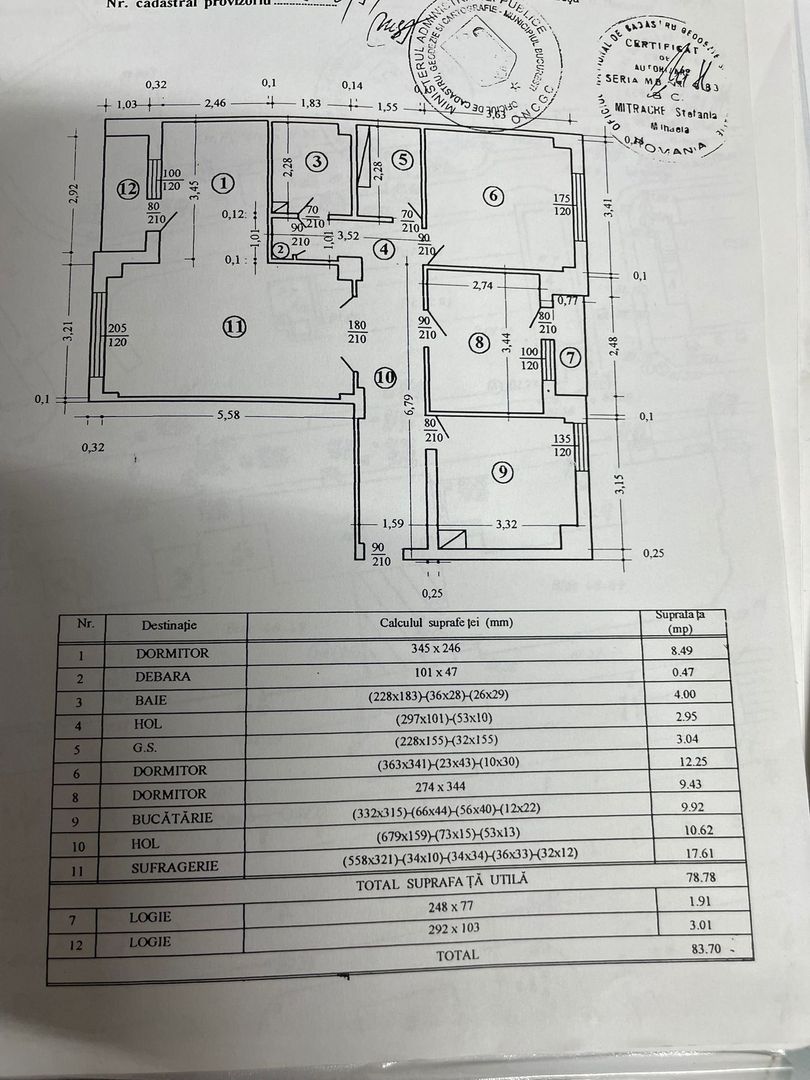 APARTAMENT 4 CAMERE | ETAJ 8 | OPORTUNITATE - Schiță 16