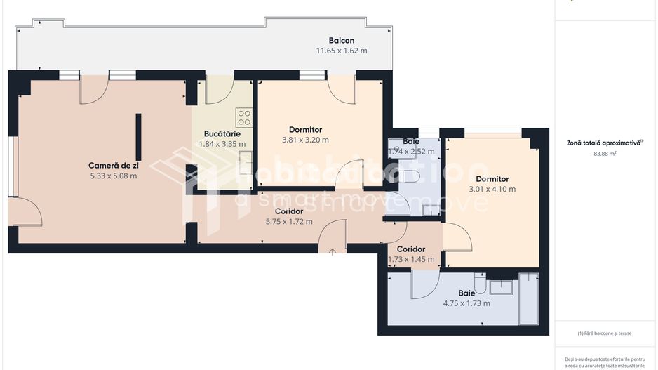 Penthouse 3 camere, elegant amenajat, vedere panoramica, complex Iris Armoniei - Poză 24