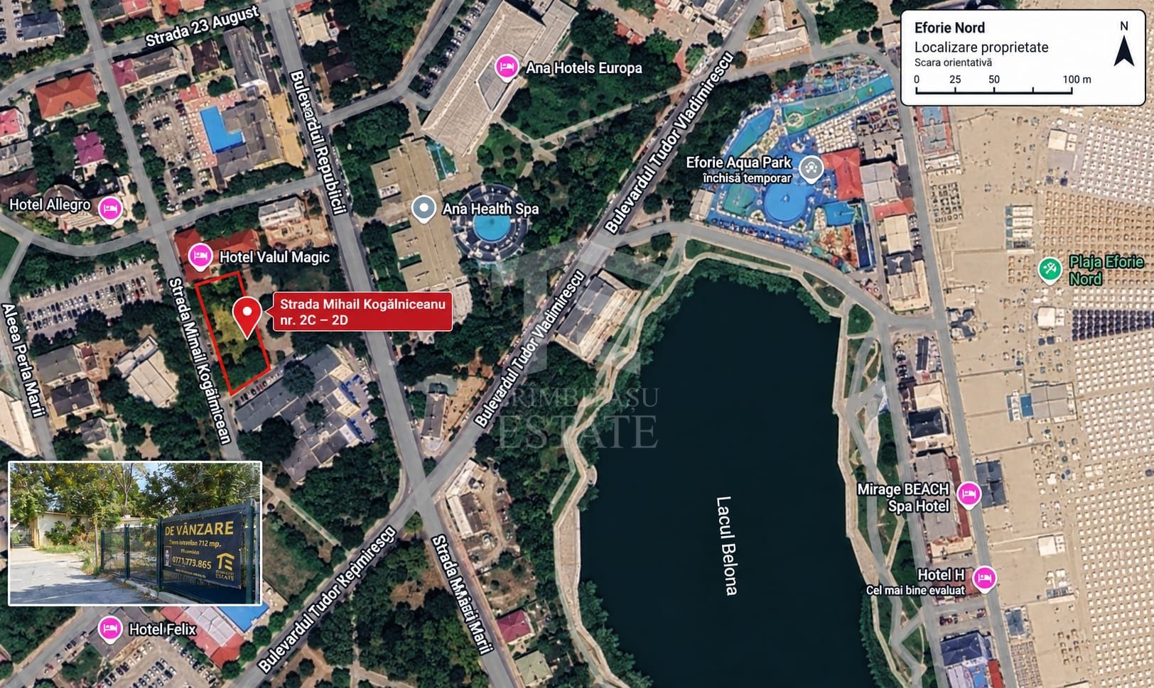 Teren intravilan 712 mp | Eforie Nord | Zonă centrală - Poză 2