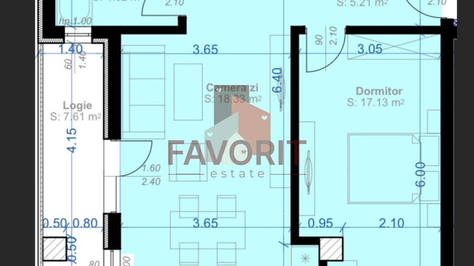 Apartamente cu 2 camere in Giroc | Decomandate | La asfalt. - Schiță 9