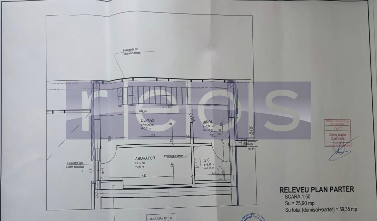 INCHIRIERE SPATIU COMERCIAL | PARTER+ETAJ 1 | HERASTRAU | 60MP | - Schiță 10