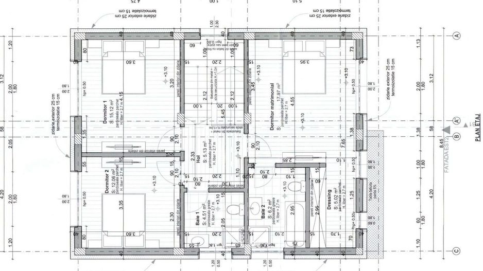 Casa individuala 5 camere, teren 704 mp - 163 mp utili, cel mai mare din zona - Schiță 33