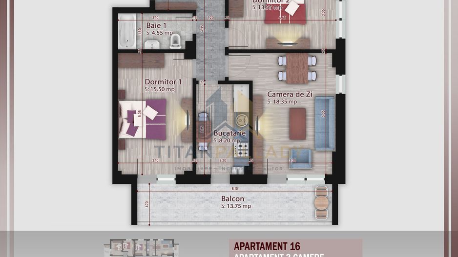 Super Ofertă 3 Camere - Boutique Residence, Titan-Pallady - Poză 8