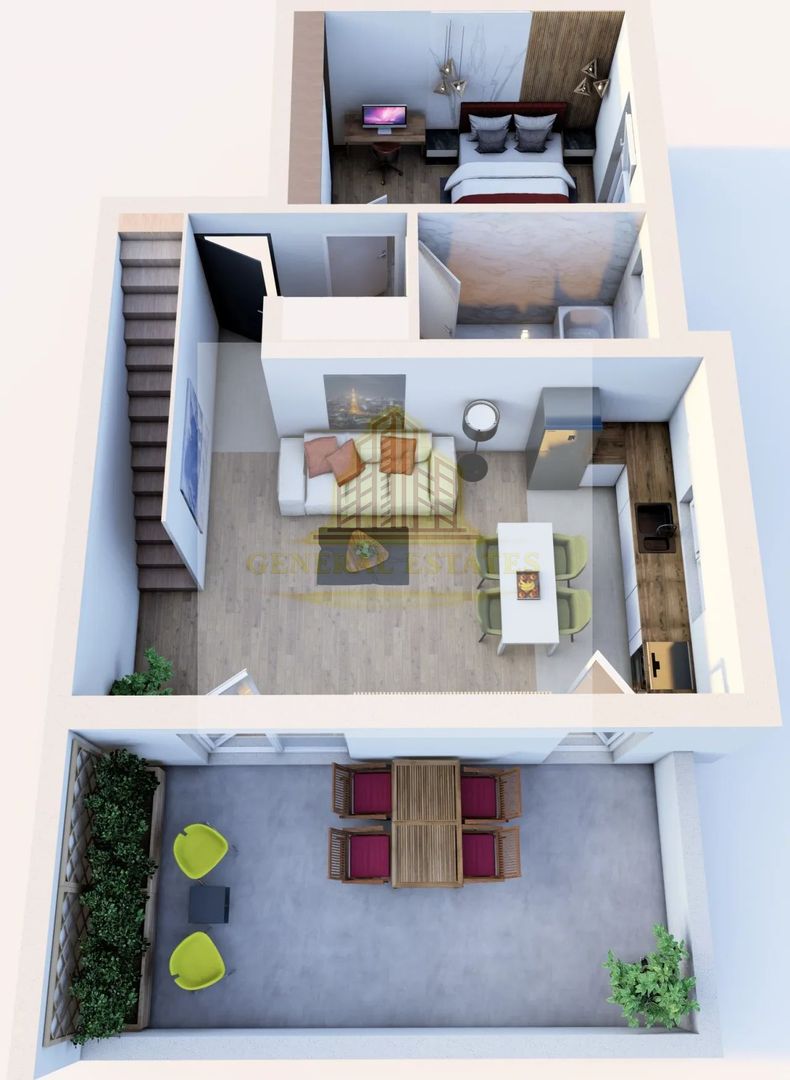 Penthouse cu 3 camere - Poză 2