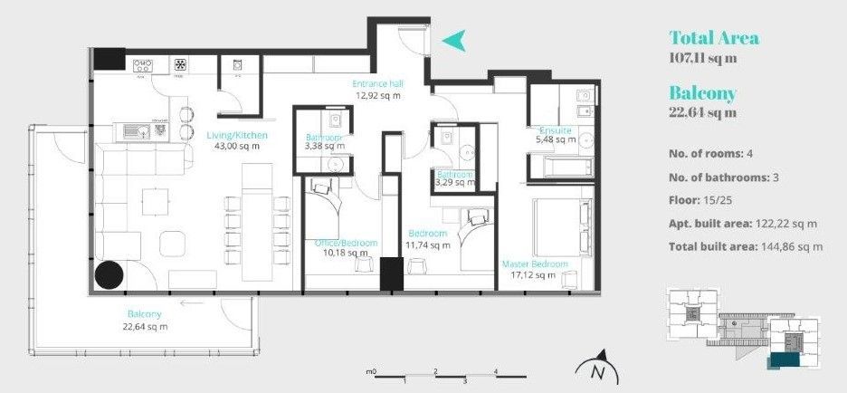 Apartament high end 4 camere UpSite I Zona Floreasca I View superb - Poză 8