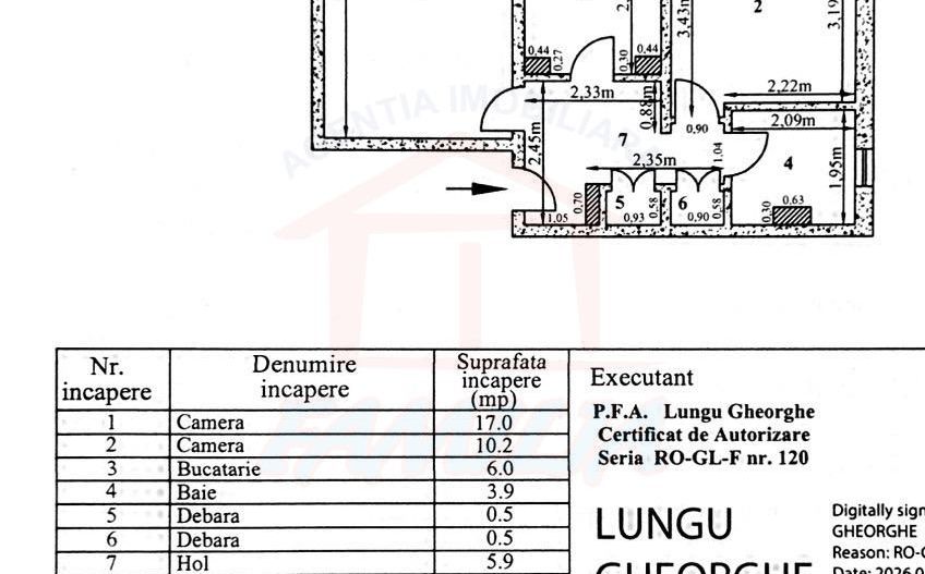 47.900 euro APARTAMENT LIBER, doua camere, decomandat,  Micro17 - Poză 3