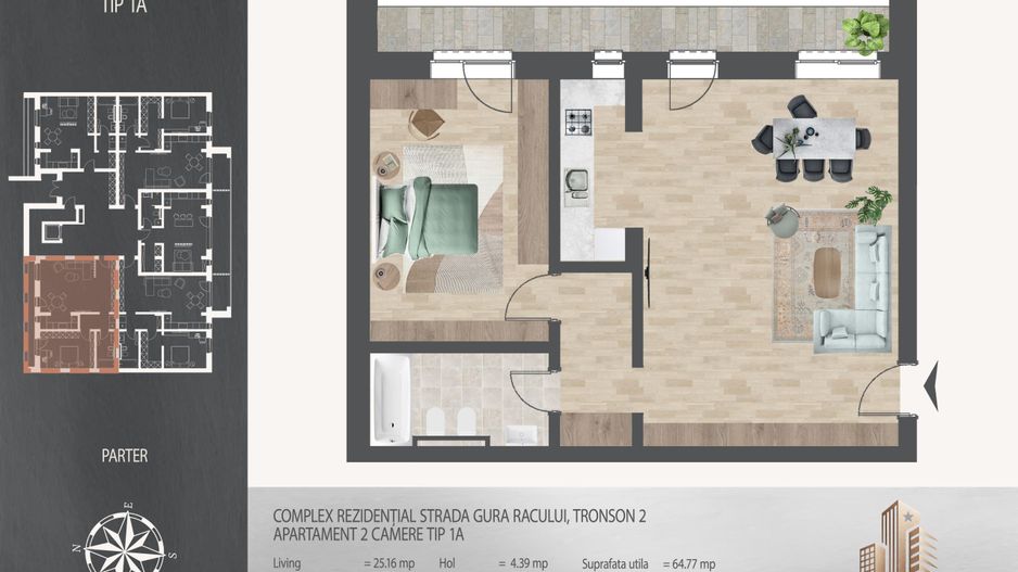 Apartament 2 camere I Larss Residence Th. Pallady I Vanzare - Poză 9