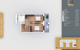 DUPLEX 3 CAM. SUPRAFATA DE 111MP./ SCOALA BRAUNER, METROU N TECLU! - Poză 2