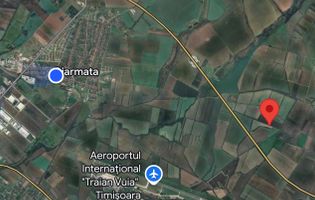 Teren arabil Giarmata  langa autostrada