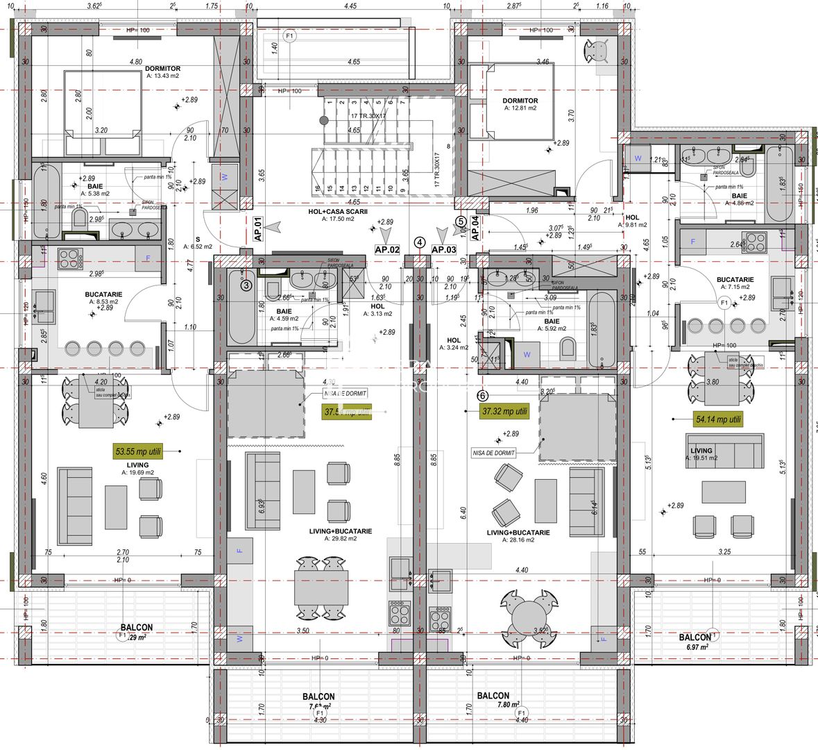 Apartament 1 camera - etaj 1 - intabulat - la cheie - zona Aeroport Sibiu - Schiță 14