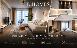 First Rental | Premium 3-Room Apartment | 90 sqm | Herăstrău - Poză 1