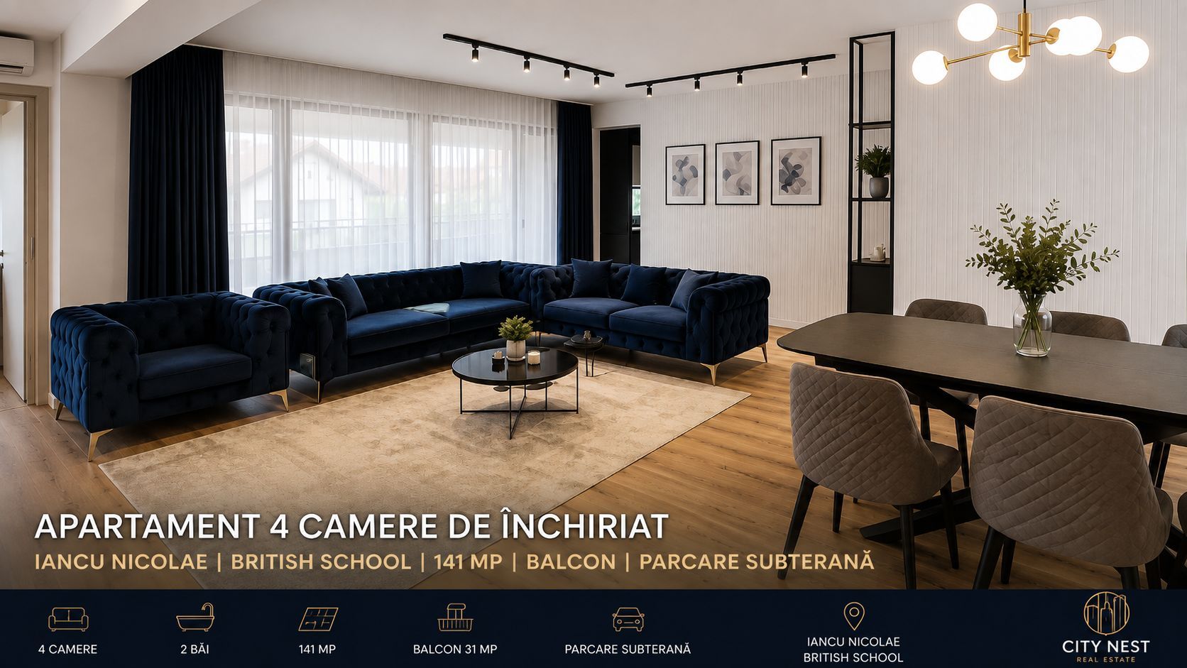 Apartament premium 4 camere – Iancu Nicolae | British School - Poză 1