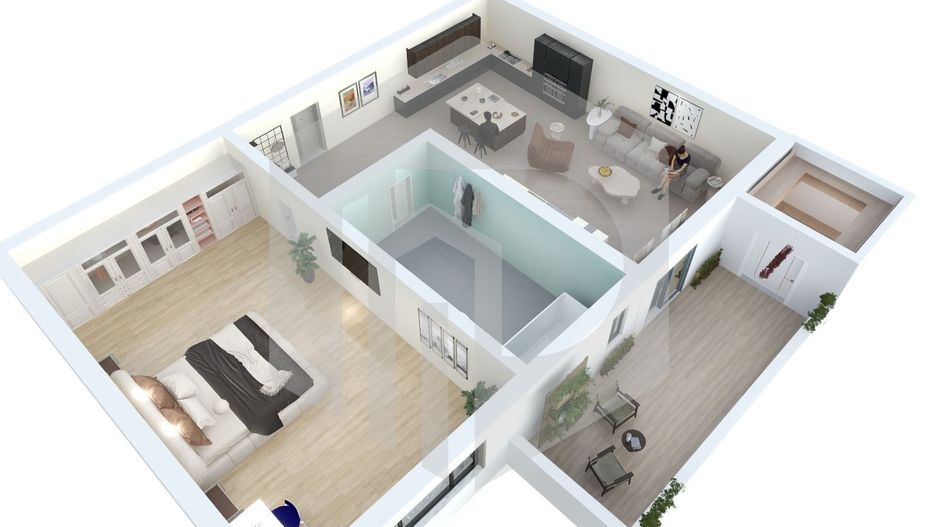 Apartament | 2 Camere | Lacul lui Binder | 40mpu | Parter | Gradina - Poză 5