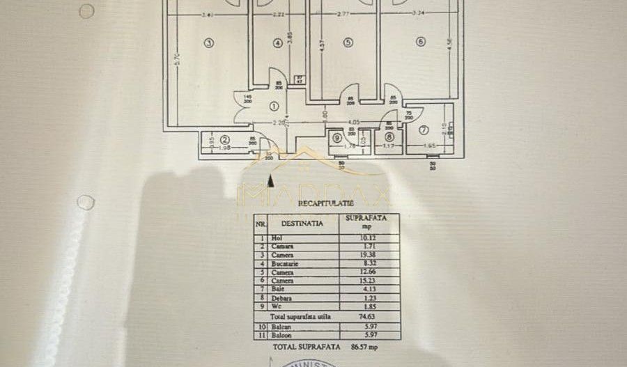 Bvd. Unirii - Nerva Traian | 3 Camere Decomandat | Renovat 2026 |Parcare & Boxa - Schiță 9