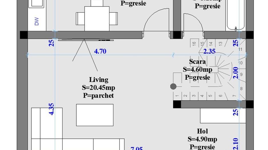 APARTAMENT 4 CAMERE 2 BAI GRADINA PACURARI REDIU - Poză 7