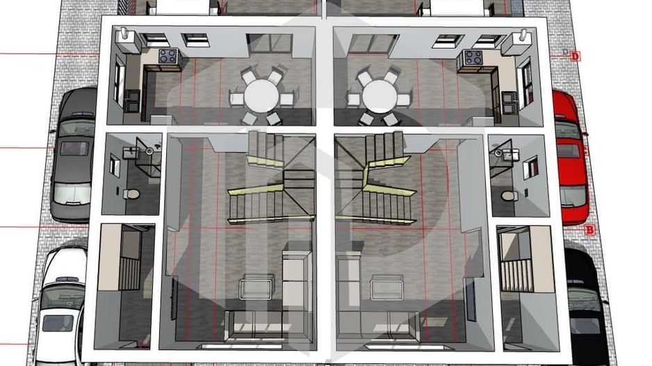 Duplex/Casa Calea Cisnadiei / Teren 250 mp- Pivnita- 3 dormitoare - Poză 10