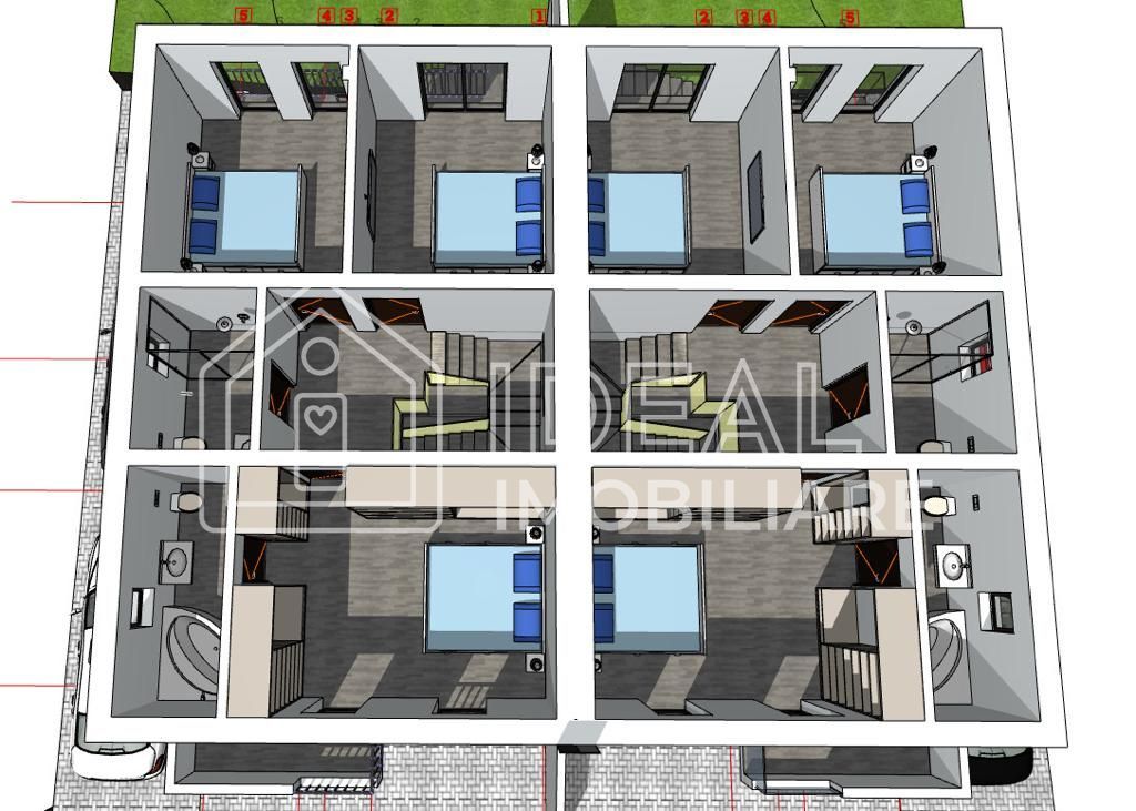 Duplex cu pivnita si teren in Cartierul Arhitectilor-COMISION 0% - Schiță 9
