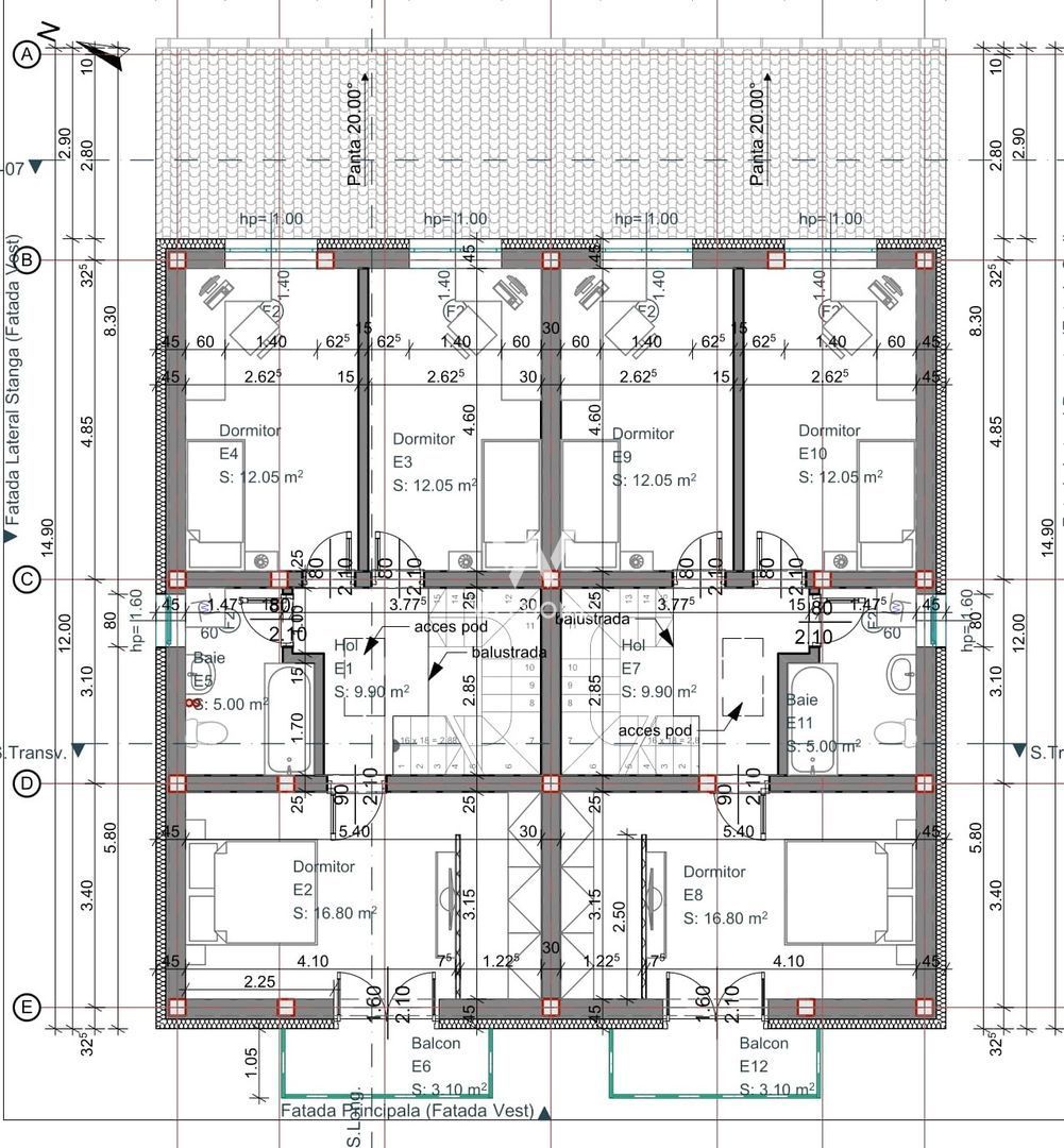 Casa tip duplex,Calea Cisnadiei, SIBIU - Schiță 4