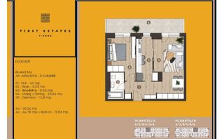 Vânzare, apartament, 2 camere, First Estates Pipera, București - Poză 13