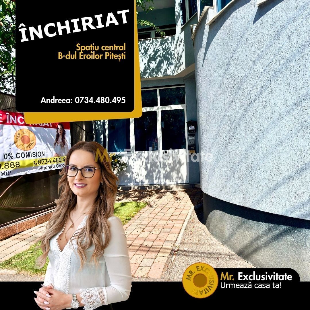 0% Comision | Spațiu Birou Ultracentral Pitești | Strada Eroilor | 25 mp - Poză 1