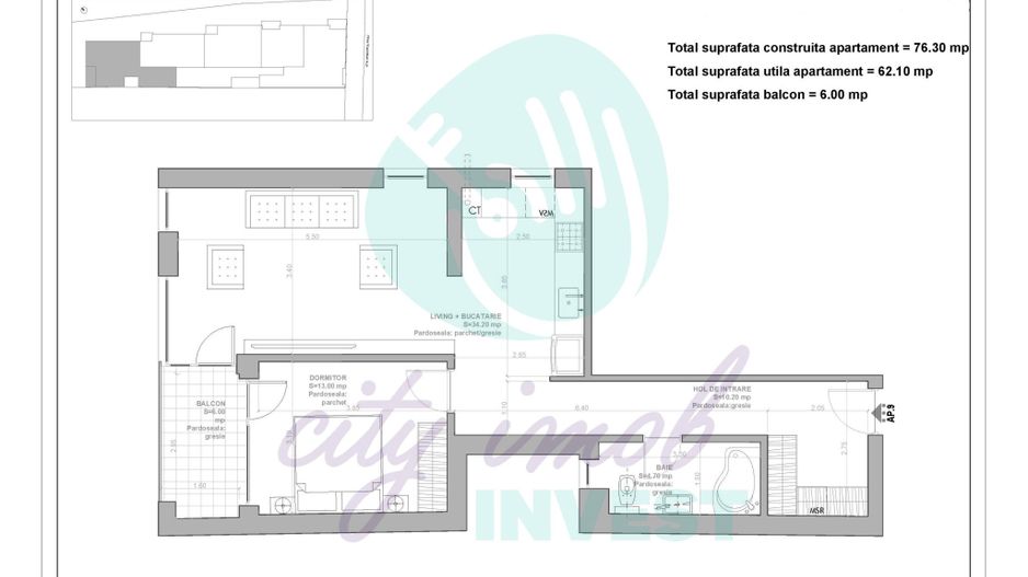 2 camere SPATIOASE bloc BOUTIQUE - Poză 6