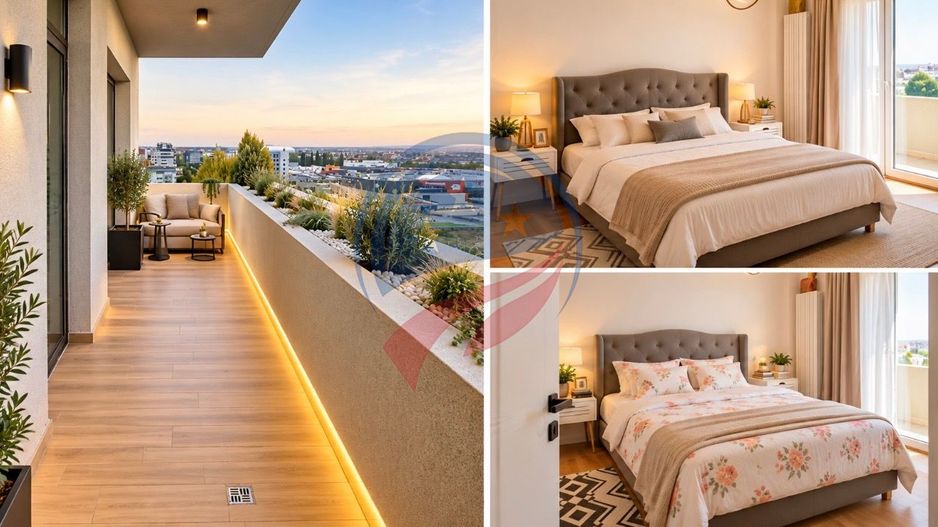 Apartament 3 camere LUX | Bloc Nou | Etaj 9 | Promenada Mall | View Superb - Poză 4