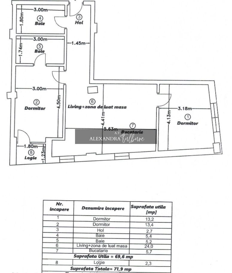Apartament spațios | 3 camere | 2 băi | parcare | C. Baciului - Poză 10