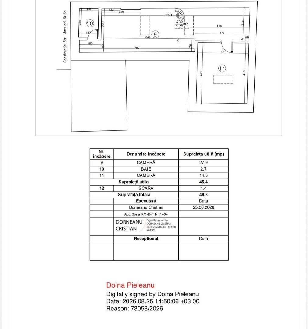 CASA INDIVIDUALA |  ZONA MOSILOR |  10 MIN METROU OBOR | - Schiță 15