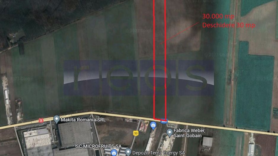 Teren 3H Makita Branesti deschidere 30 mp - Poză 1