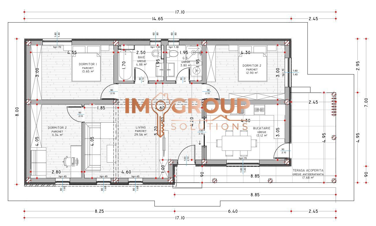 CASA INDIVIDUALA PLAN PARTER - 128 MP - VOROVESTI - Poză 10