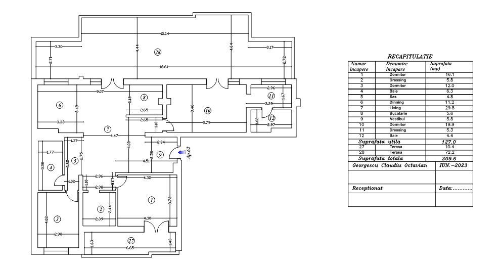 Penthouse 4 camere I Mihai Bravu I metrou - Poză 12