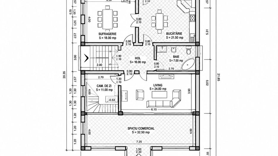 Imobil multifuncțional, 450 mp utili, teren 640 mp, Torontalului - Poză 27