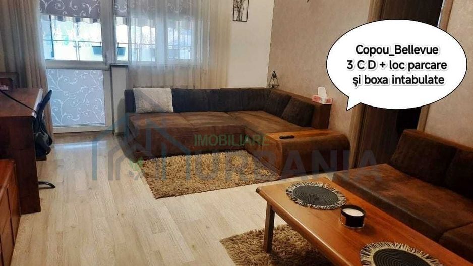 Apartament 3 camere în Complexul Bellevue Copou, cu loc de parcare și boxă - Poză 1